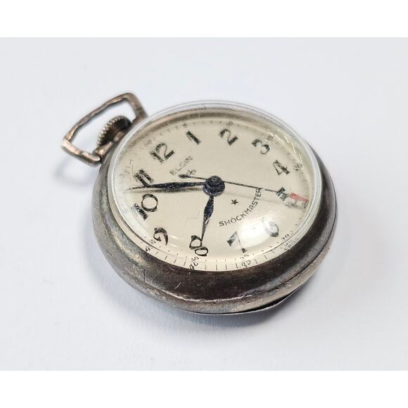 Elgin Shockmaster Pocket Watch Star Watch Case 5916 17j 1 1/4\